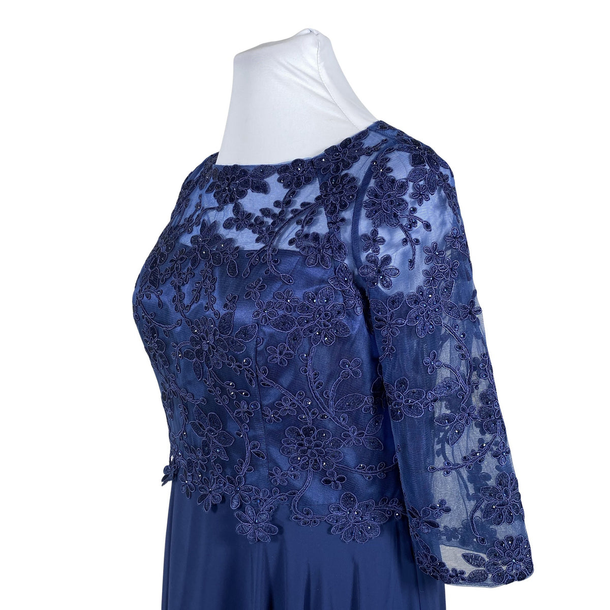 Unisex MasCara - Party dress, size 48 - Blue (2)