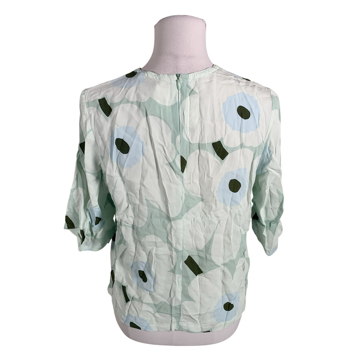 Unisex Marimekko - Short-sleeved blouse, size 38 - Green (2)
