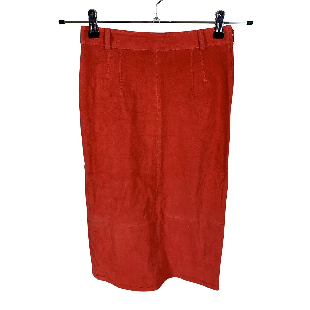 Unisex J.Lindeberg - Leather skirt, size 34 - Red (1)