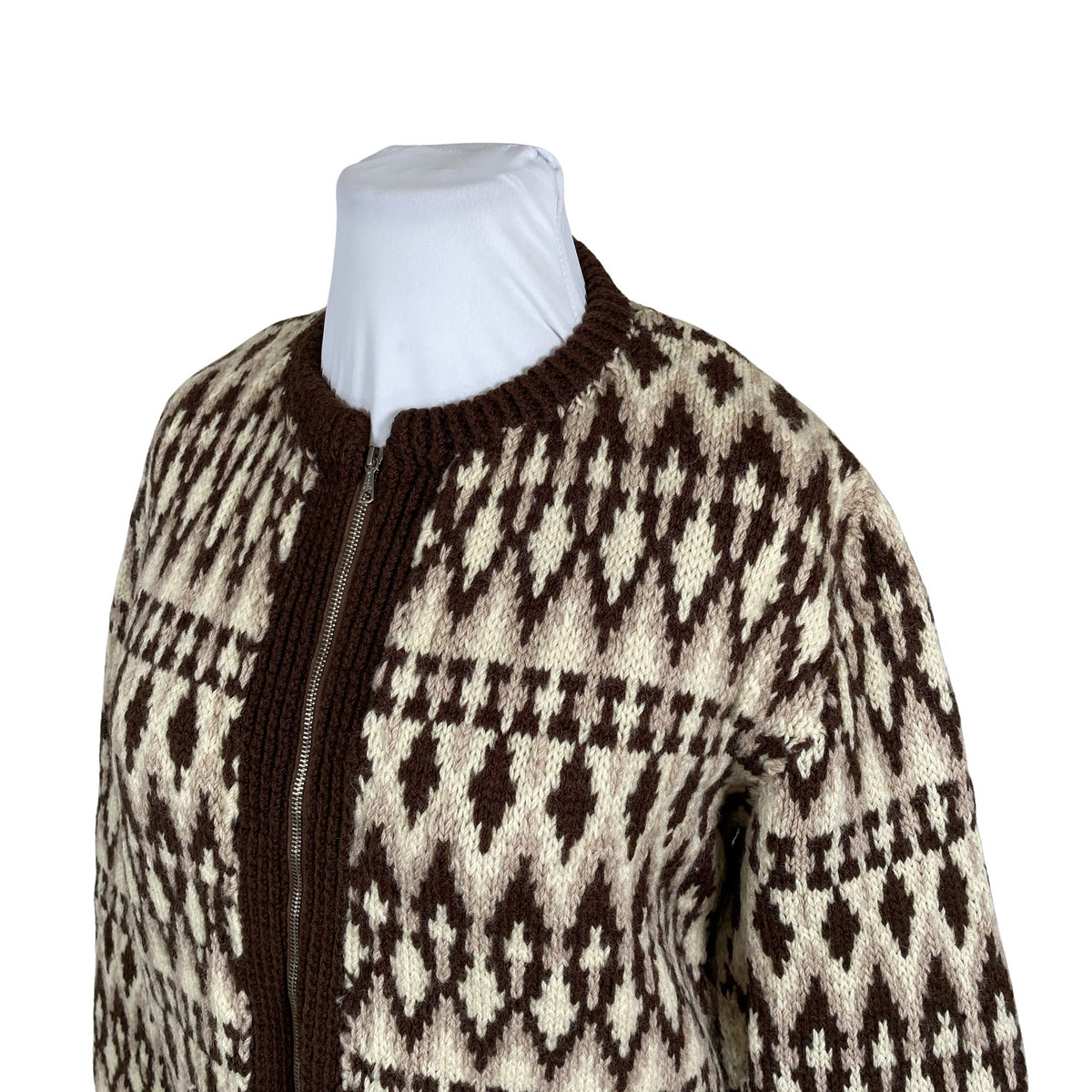 Unisex Handmade - Cardigan, size 42 - Brown (3)