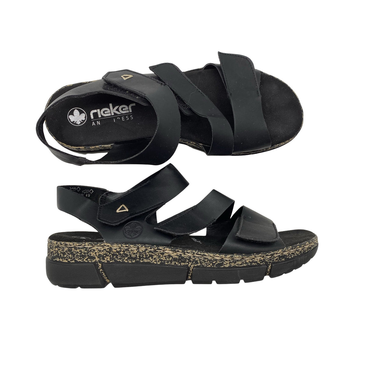 Unisex Rieker - Sandals, size 41 - Black (1)
