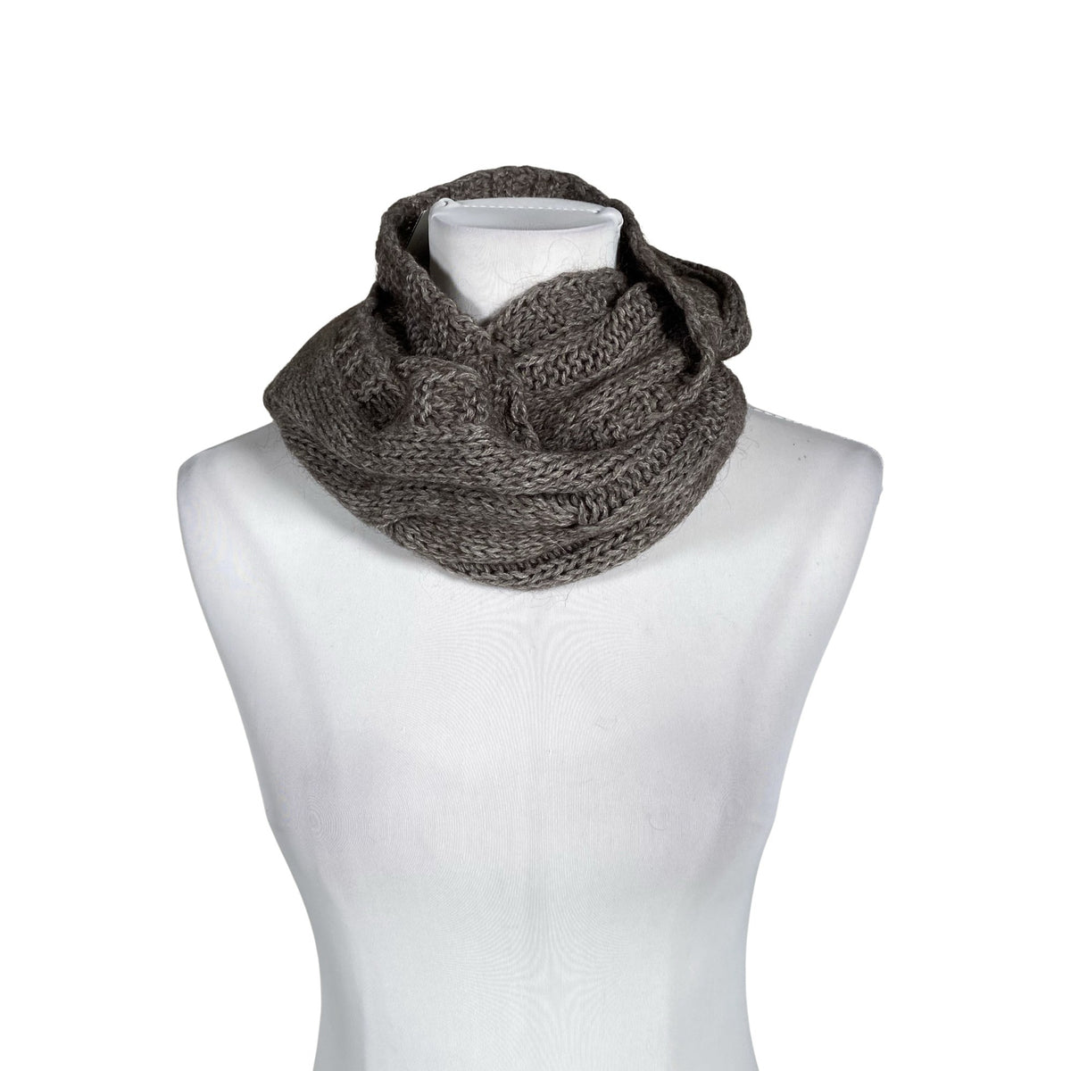 Unisex Esprit - Circle scarf, size Midi - Gray (1)