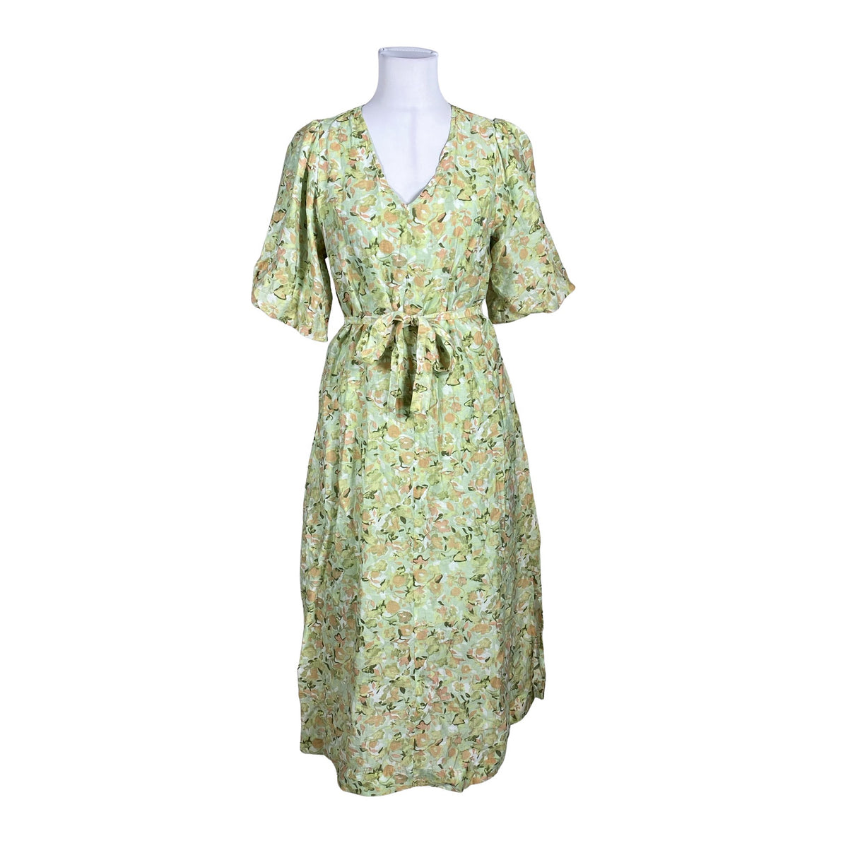 Unisex MSCH Copenhagen - Schiffon dress, size 36 - Green (1)