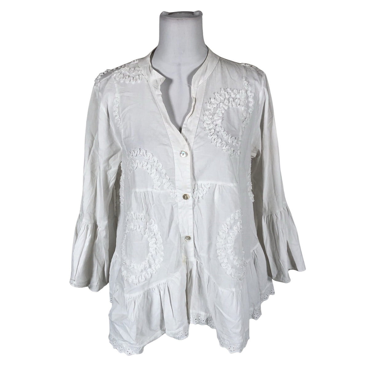 Unisex Culture - Blouse, size 40 - White (1)