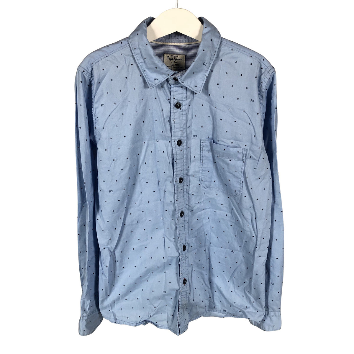 Unisex Pepe Jeans - Collared shirt, size 146 - 152 - Light blue (1)