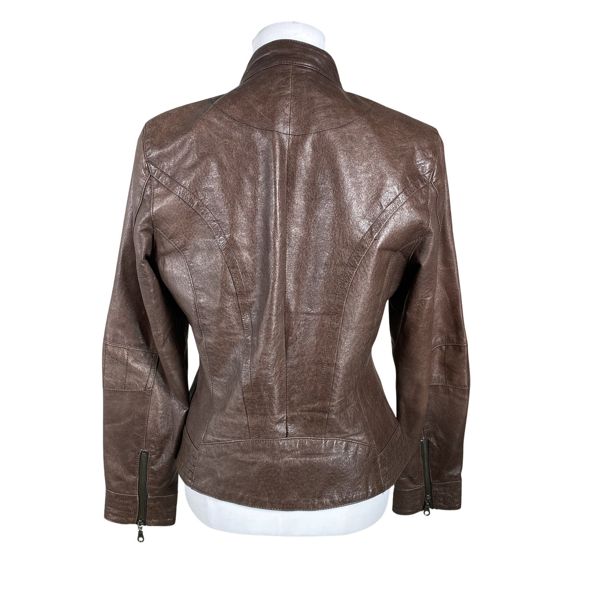 Unisex Green House - Leather jacket, size 40 - Brown (3)