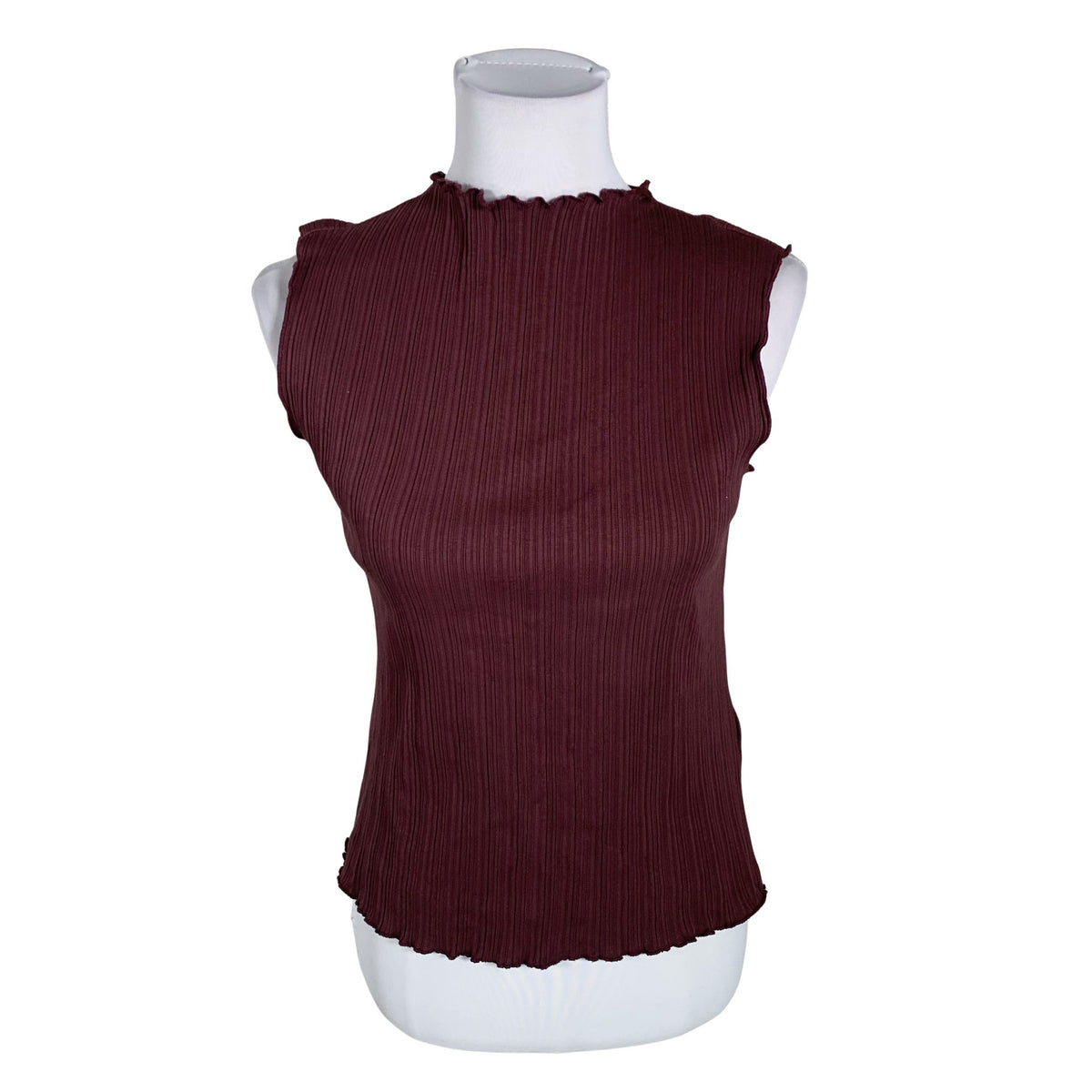 Unisex Lindex - Top, size 38 - Wine red (1)