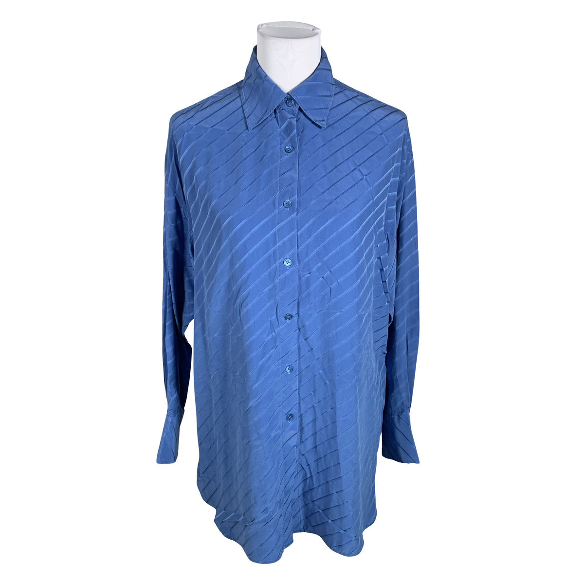 Unisex Filippa K. - Schiffon tunic, size 36 - Blue (1)