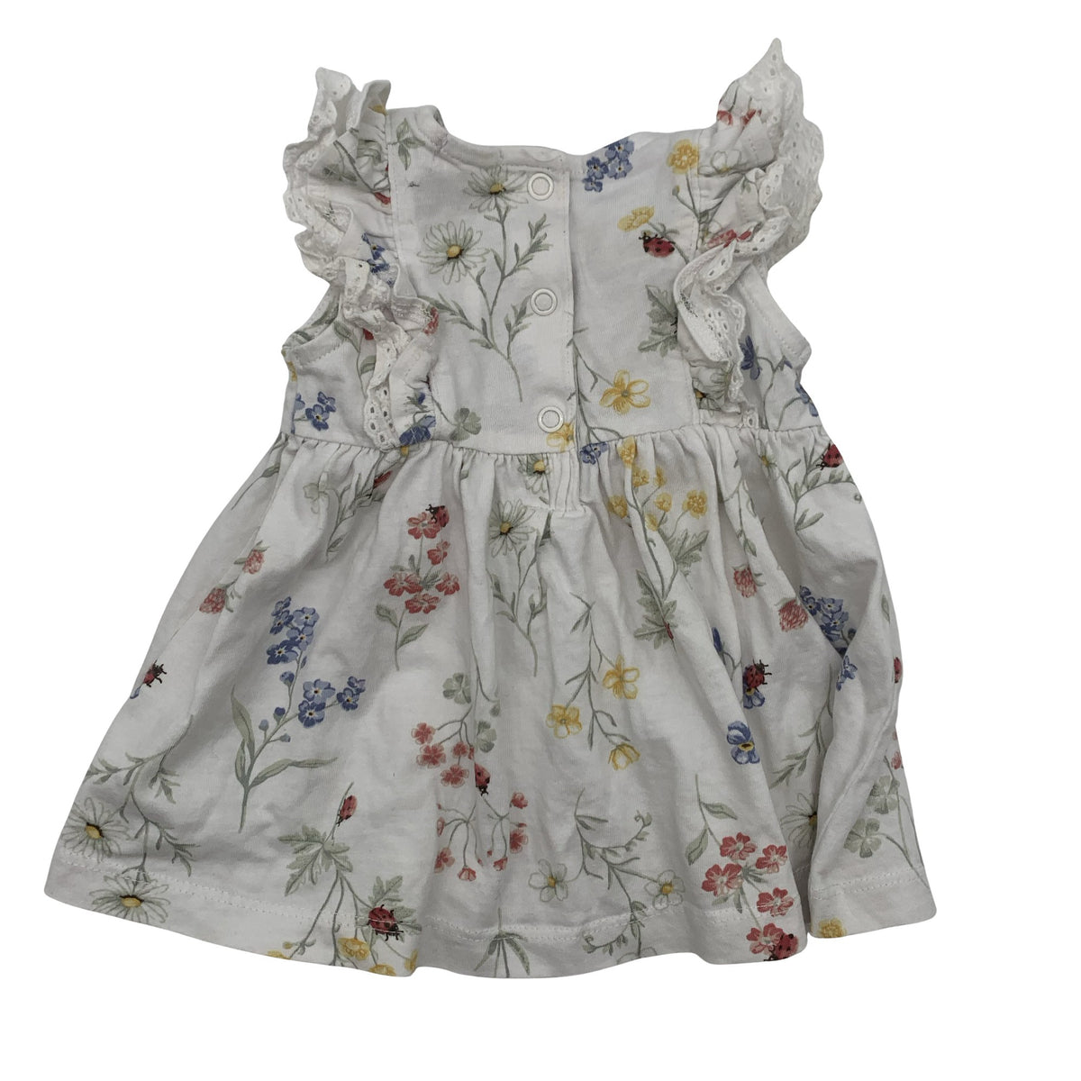 Unisex Newbie - Tricot dress, size 50 - 56 - White (2)
