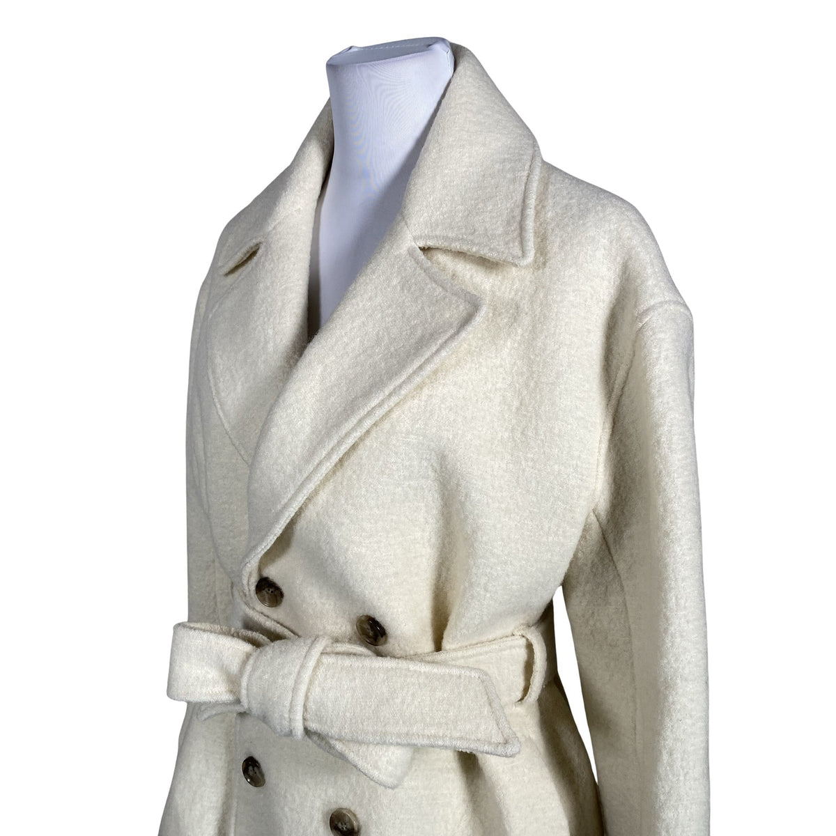 Unisex Filippa K. - Wool coat, size 38 - Natural white (2)