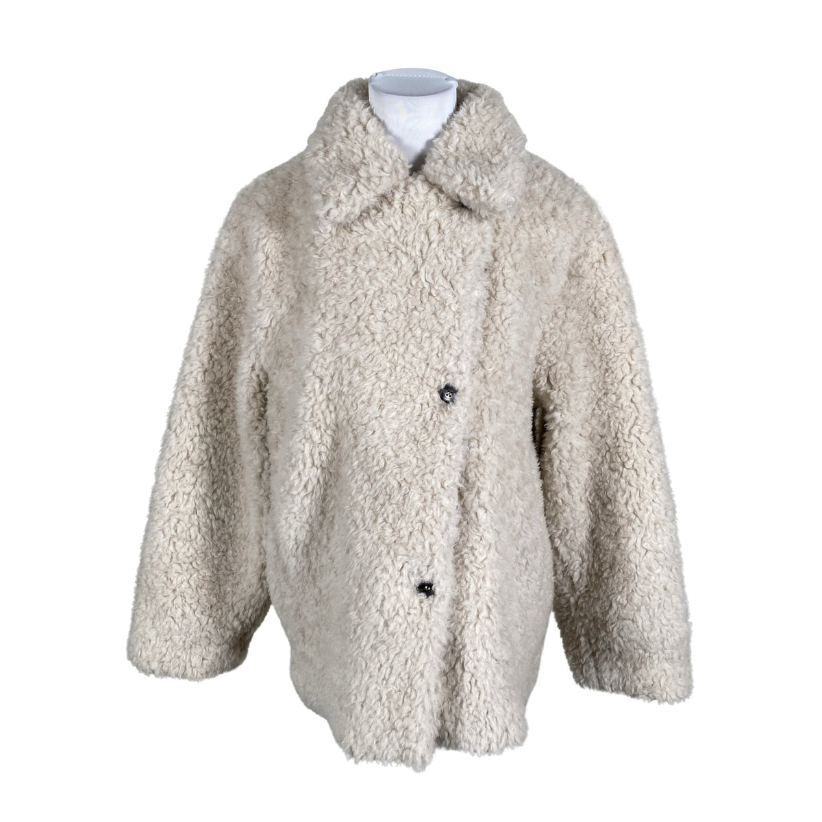 Unisex &Other Stories - Faux fur coat, size 38 - Beige (1)