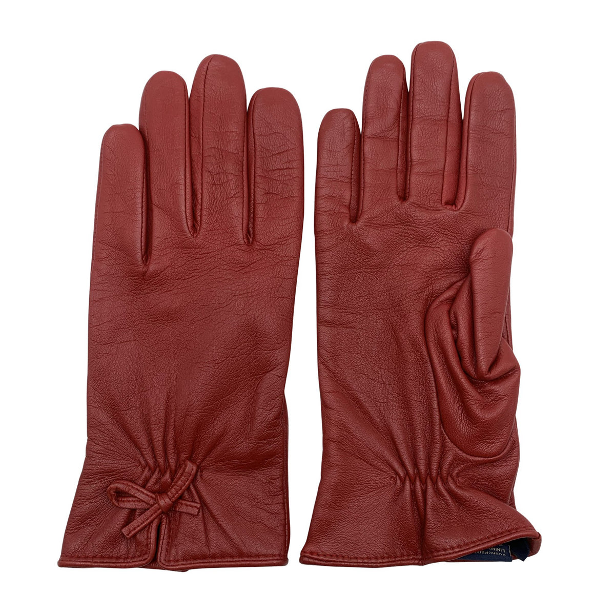 Unisex Mutka - Leather gloves, size Ei kokoa - Wine red (1)