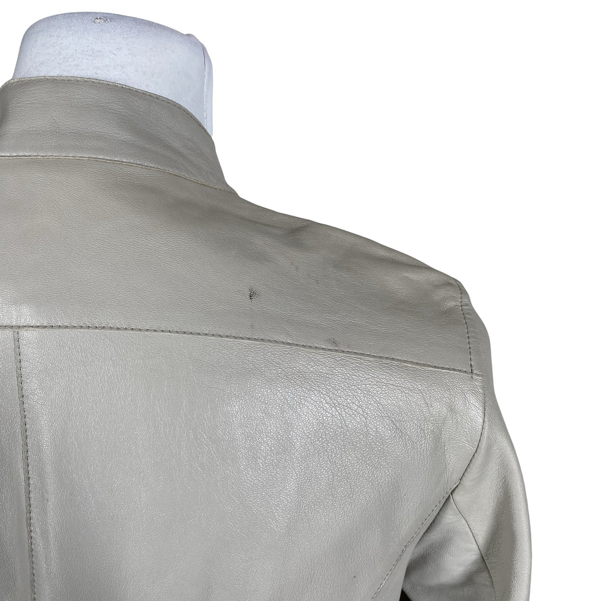 Unisex Patrizia Pepe - Leather jacket, size Ei kokoa - Gray (3)