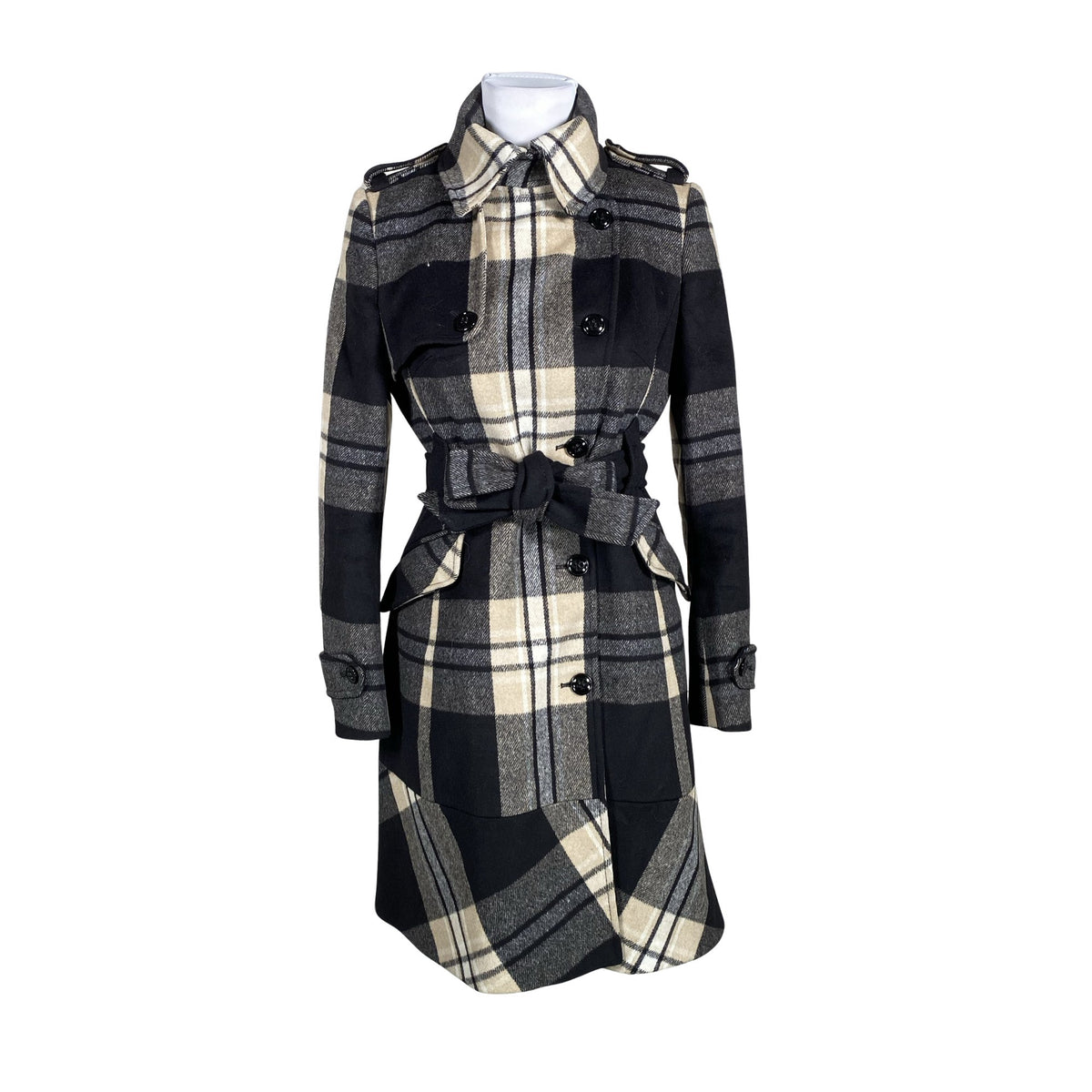 Unisex Karen Millen - Wool coat, size 38 - Black (1)