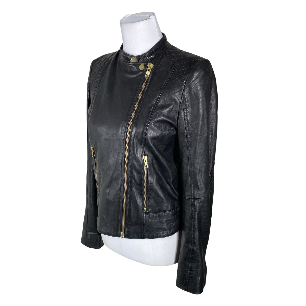 Unisex InWear - Leather jacket, size 36 - Black (3)