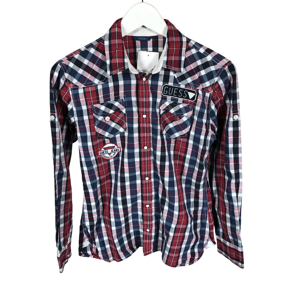 Unisex Guess - Collared shirt, size 152 - 158 - Blue (1)