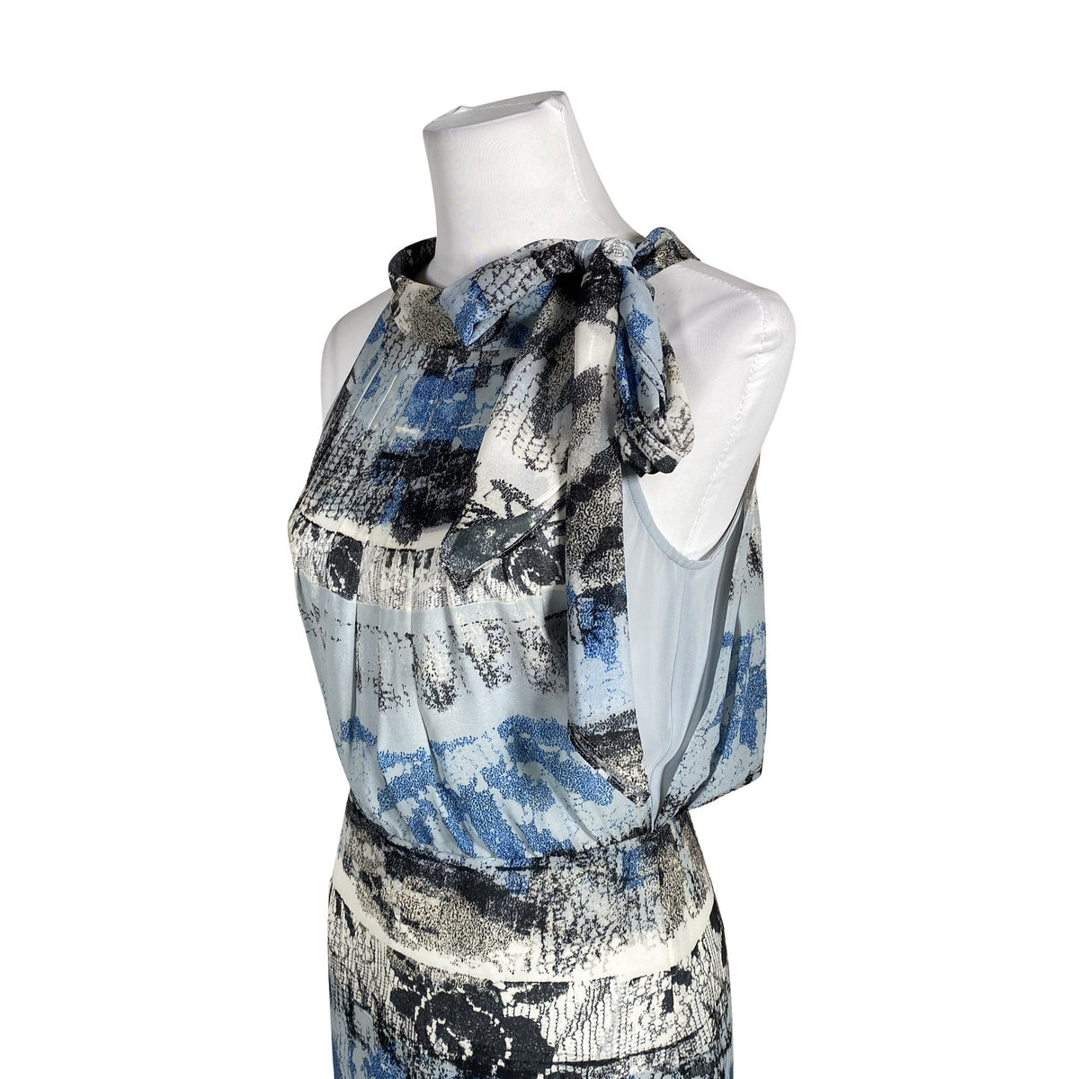 Unisex Reiss - Schiffon dress, size 38 - Blue (2)