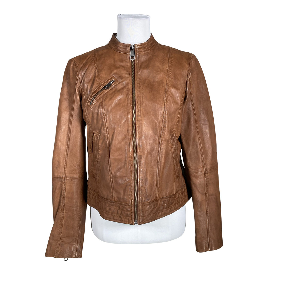 Unisex Esprit - Leather jacket, size 40 - Brown (1)