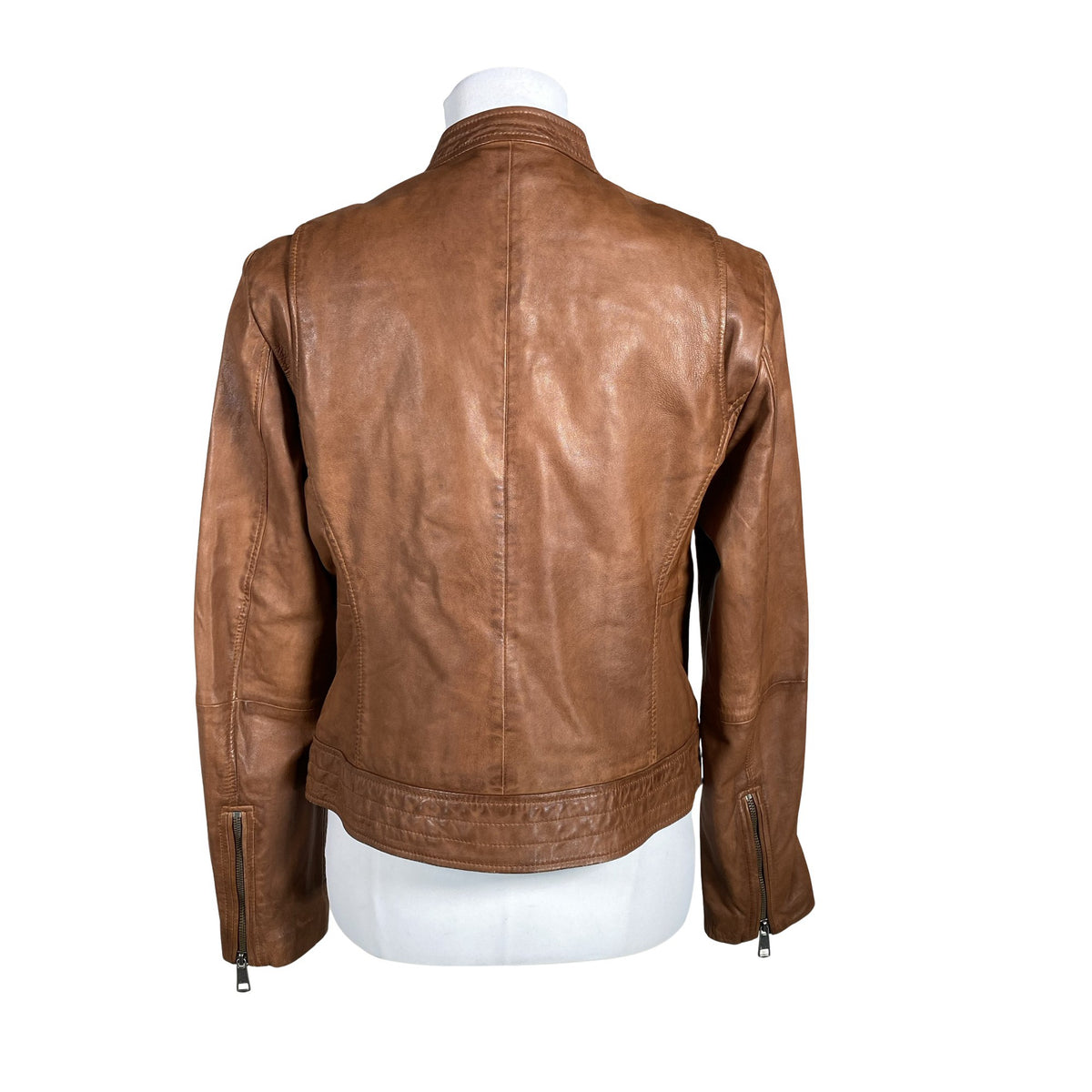 Unisex Esprit - Leather jacket, size 40 - Brown (3)