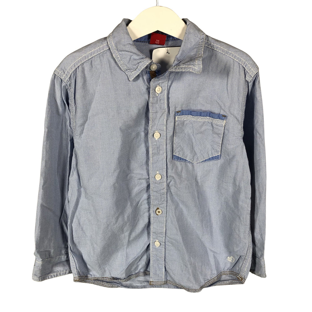 Unisex s.Oliver - Collared shirt, size 116 - 122 - Light blue (1)