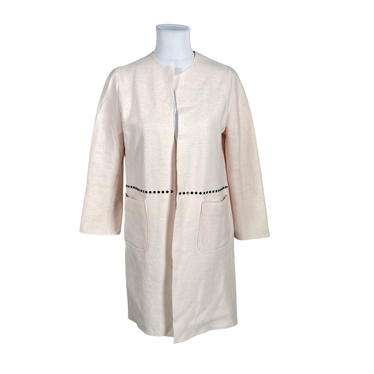 Unisex Muotikuu - Wool coat, size 36 - Light pink (1)