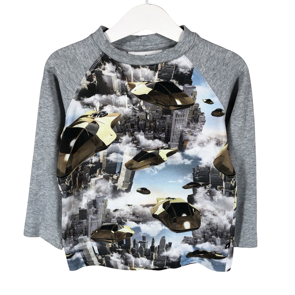 Unisex Molo Kids - Tricot shirt, size 98 - 104 - Gray (1)