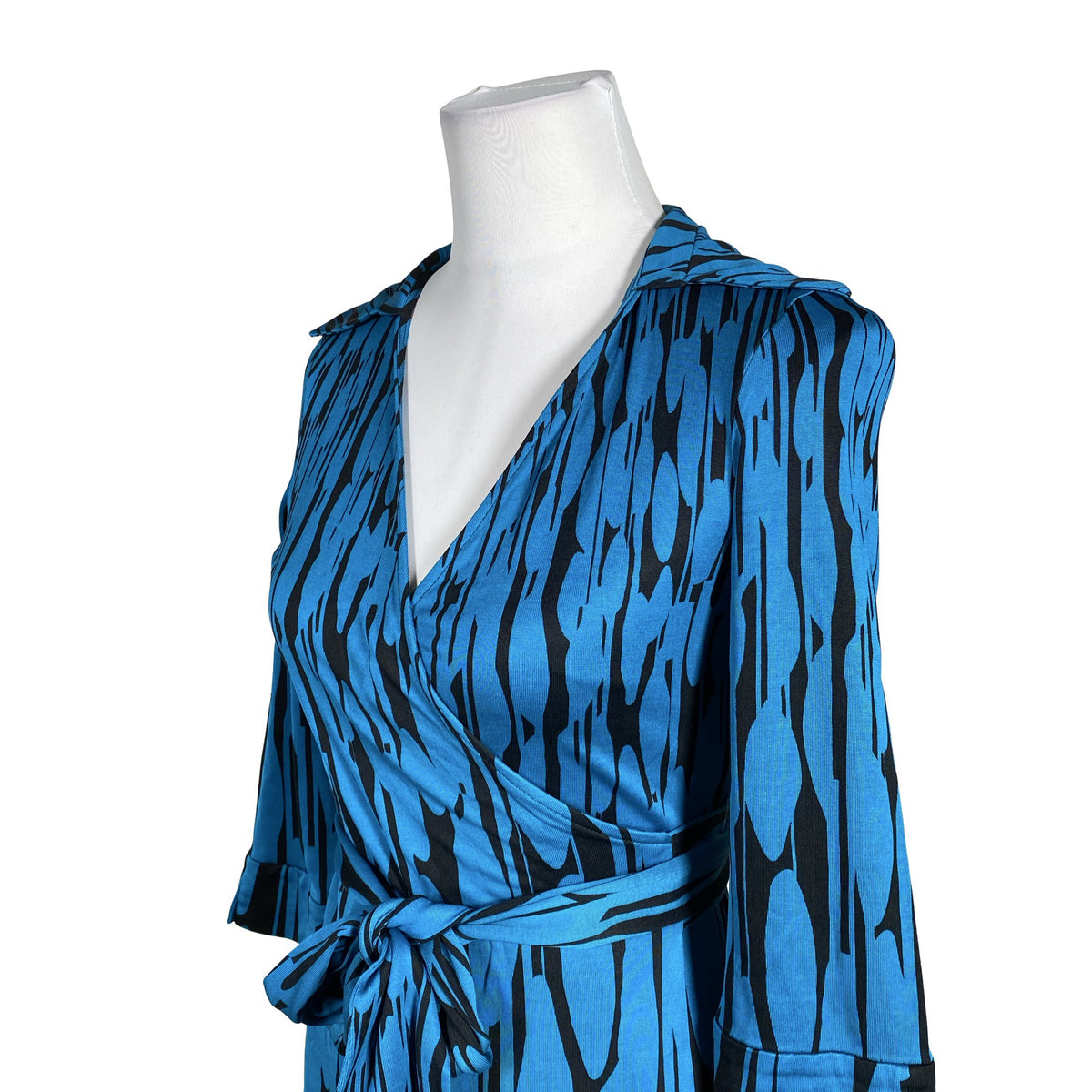 Unisex Diane von Furstenberg - Tricot dress, size 36 - Blue (2)