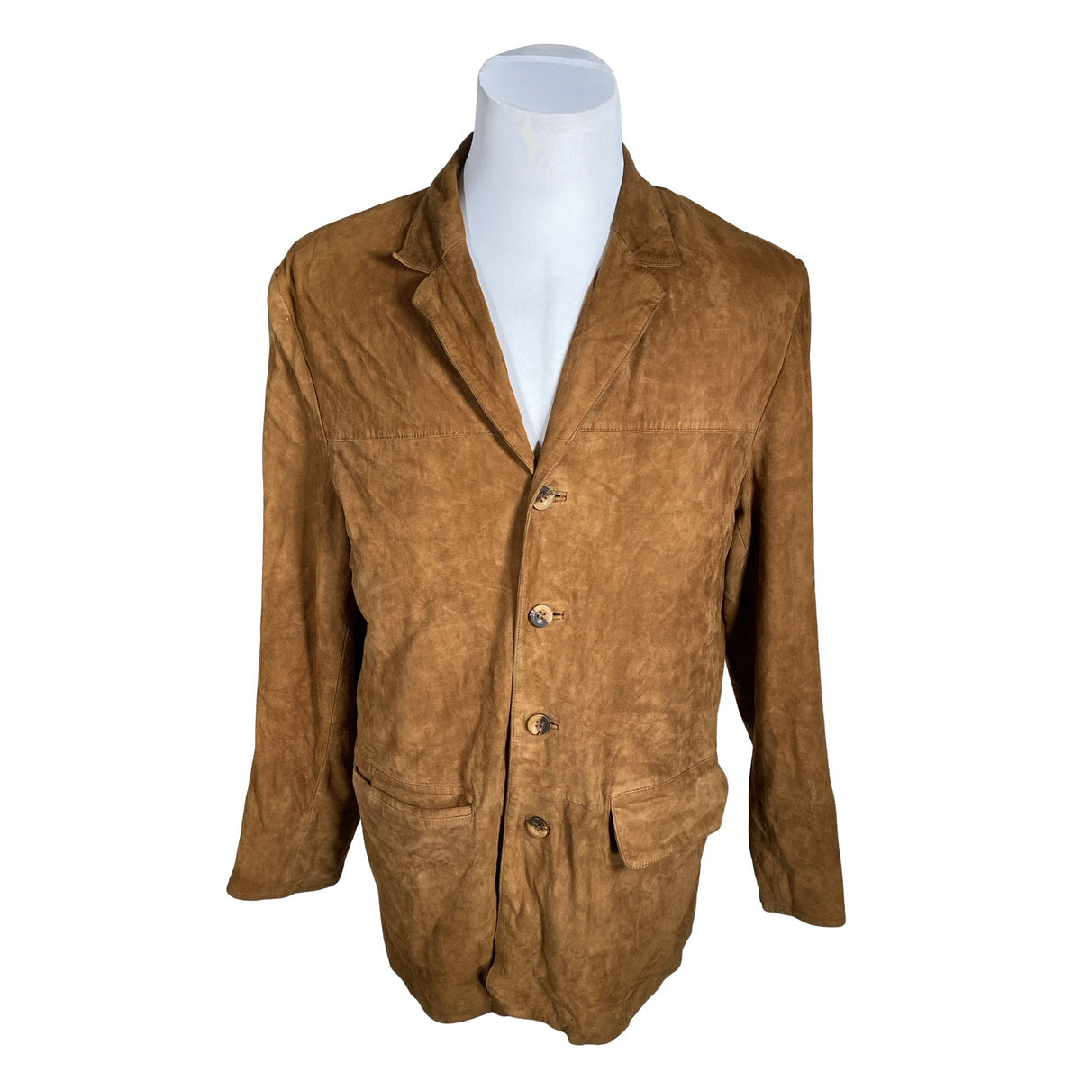 Unisex Big-L - Leather jacket, size M - Brown (1)