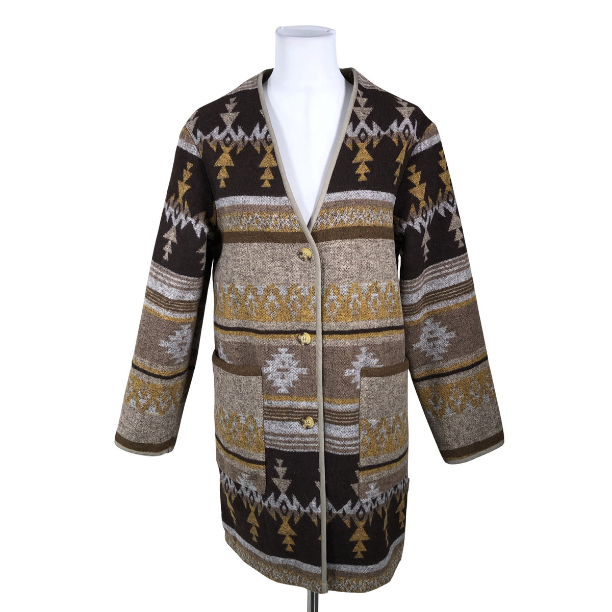 Unisex Lee Cooper - Wool coat, size 38 - Brown (1)