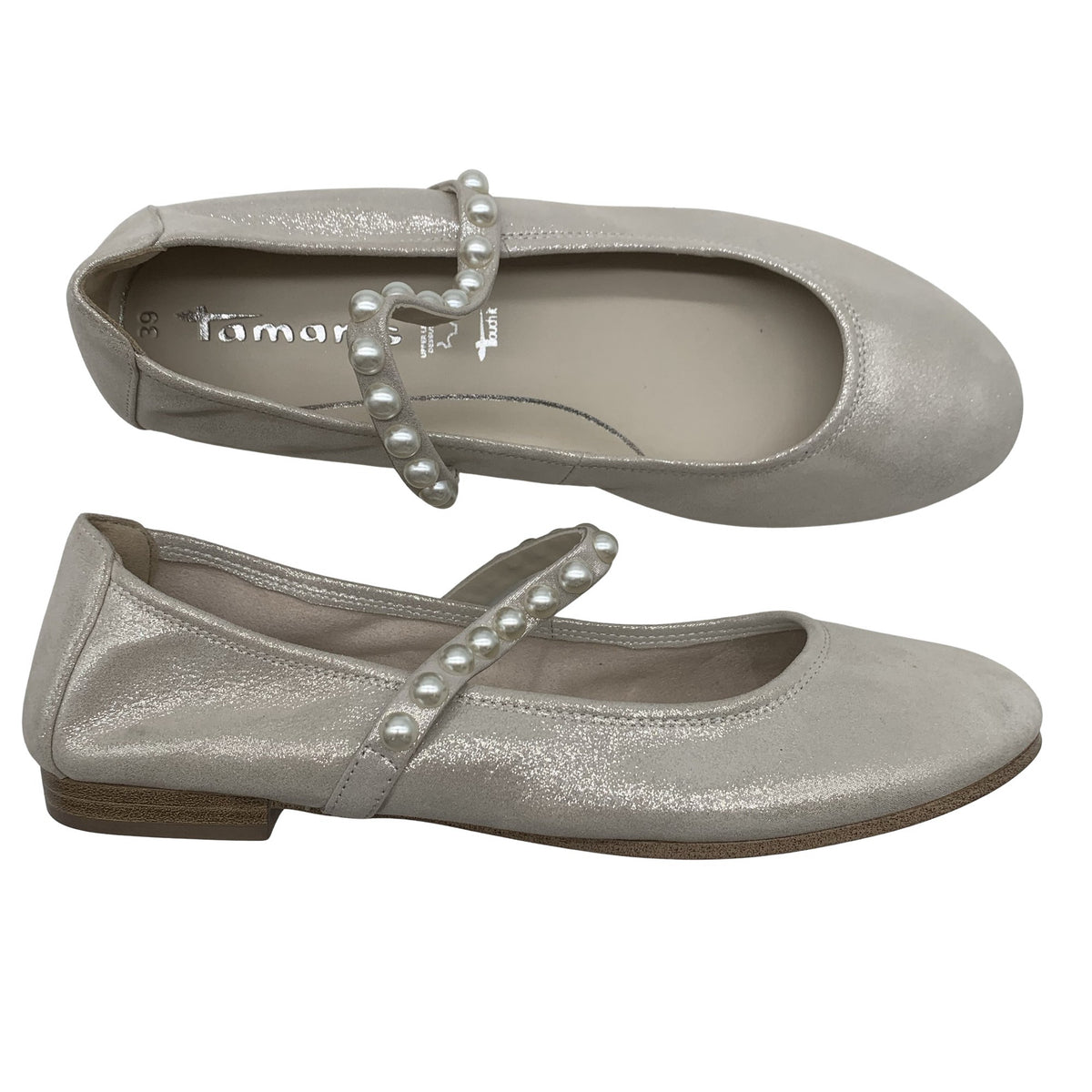 Unisex Tamaris - Ballerinas, size 39 - Silver (1)