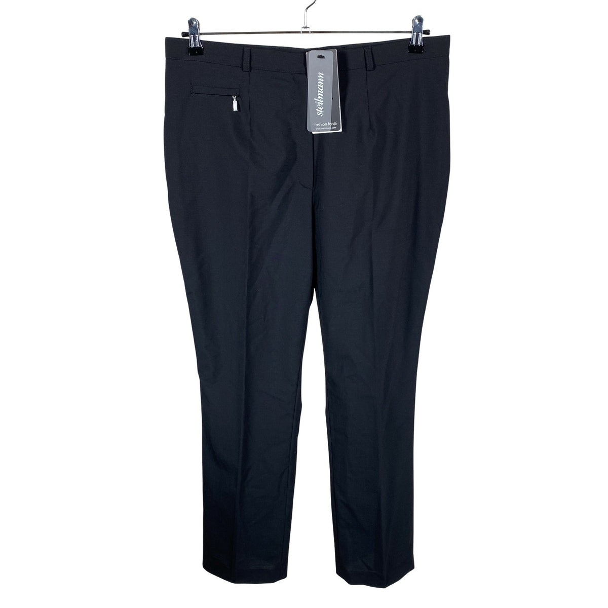 Unisex Steilmann - Straight leg trousers, size 46 - Black (1)