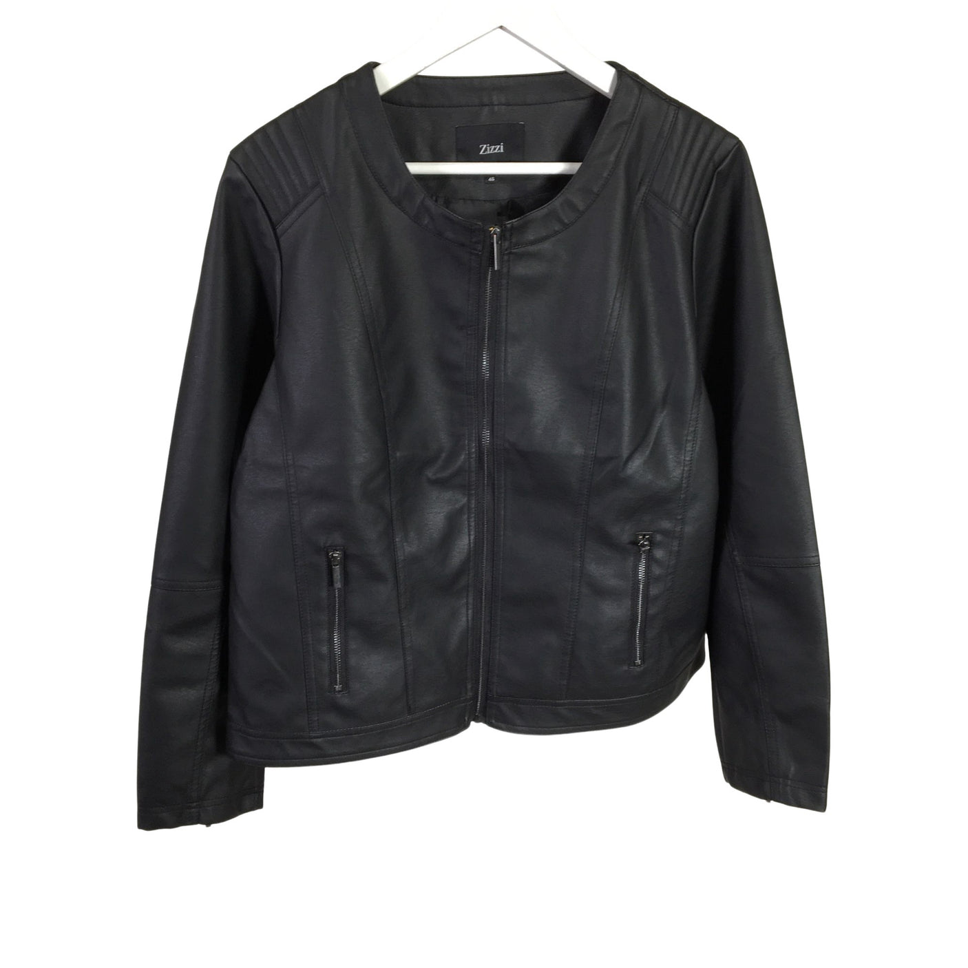 Unisex Zizzi - Nahkatakki, koko 46 - (1)