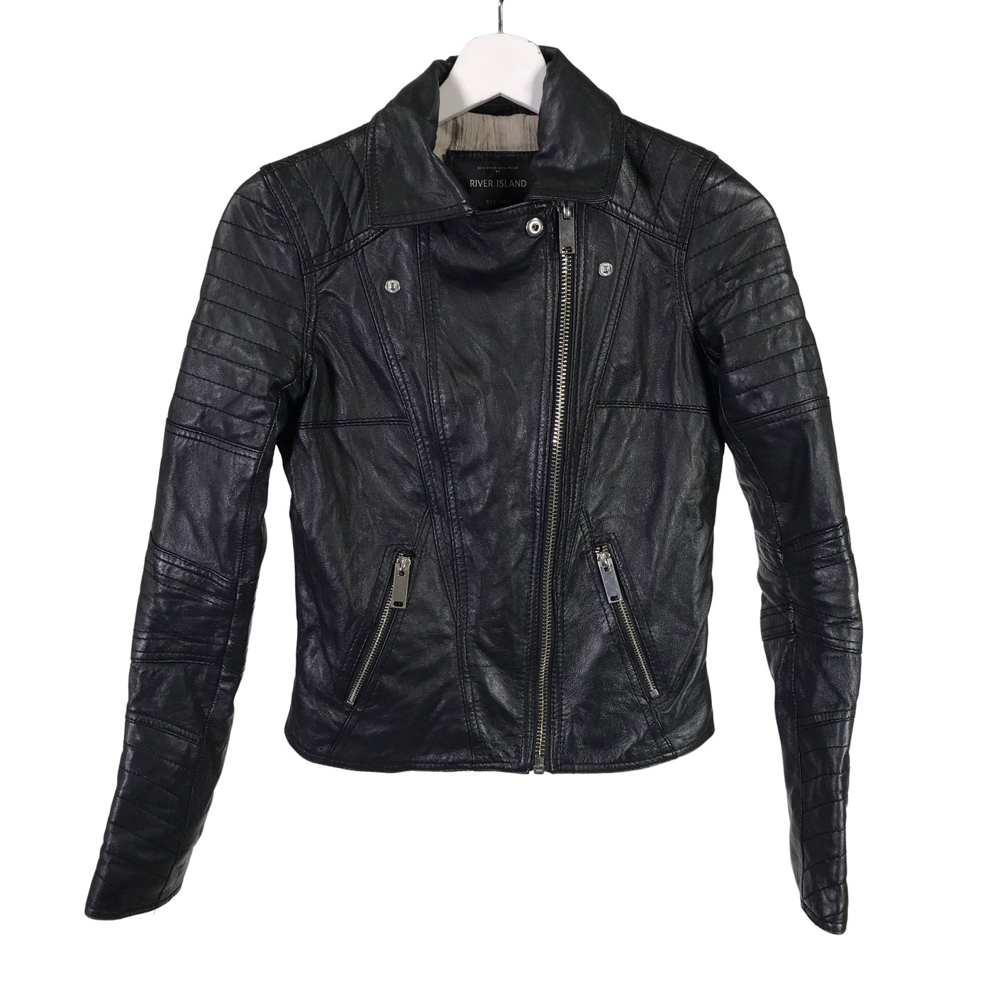 Unisex River Island - Nahkatakki, koko 34 - (1)