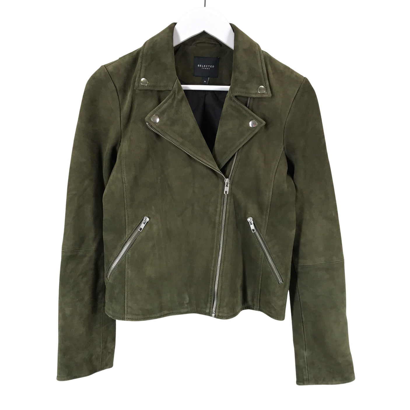 Unisex Selected - Nahkatakki, koko 36 - (1)