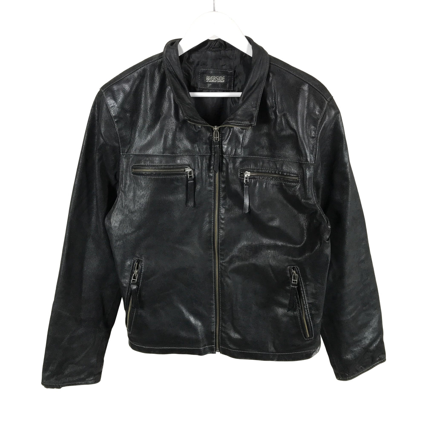 Unisex Riverside - Nahkatakki, koko L - (1)