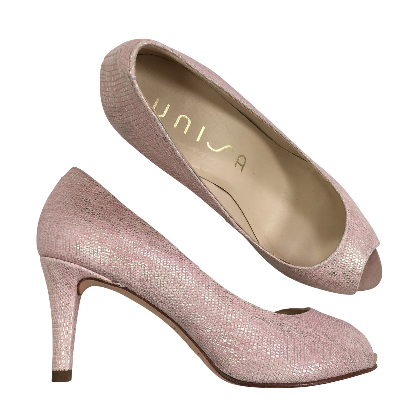 Unisex Unisa - Peep-toe high heels, size 37 - (1)