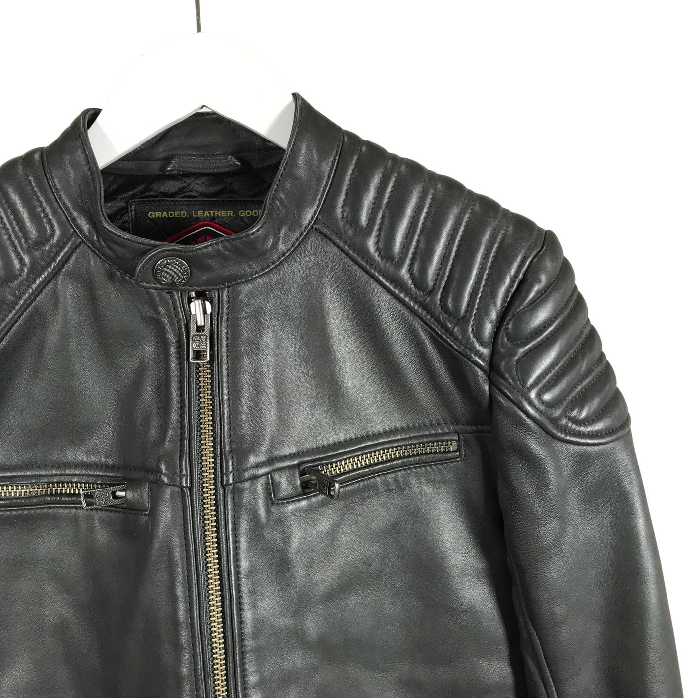 Unisex Superdry - Leather jacket, size S - (3)
