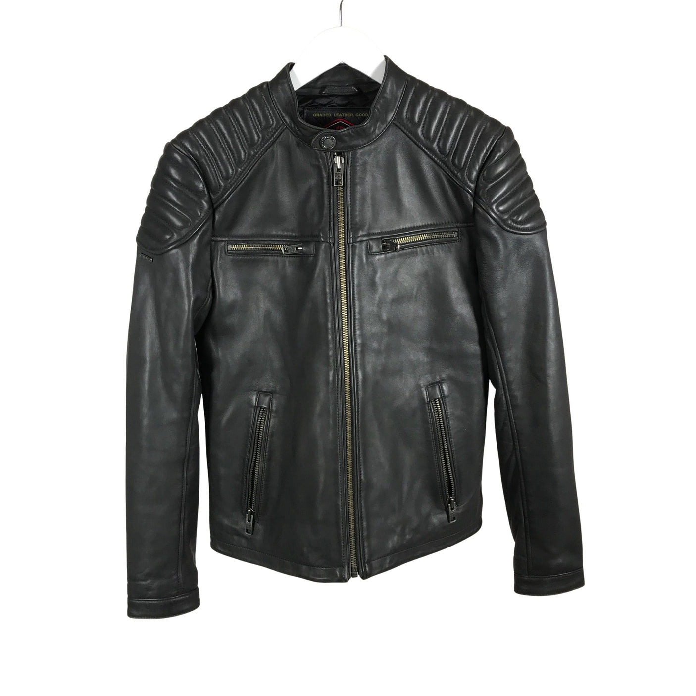 Unisex Superdry - Leather jacket, size S - (1)