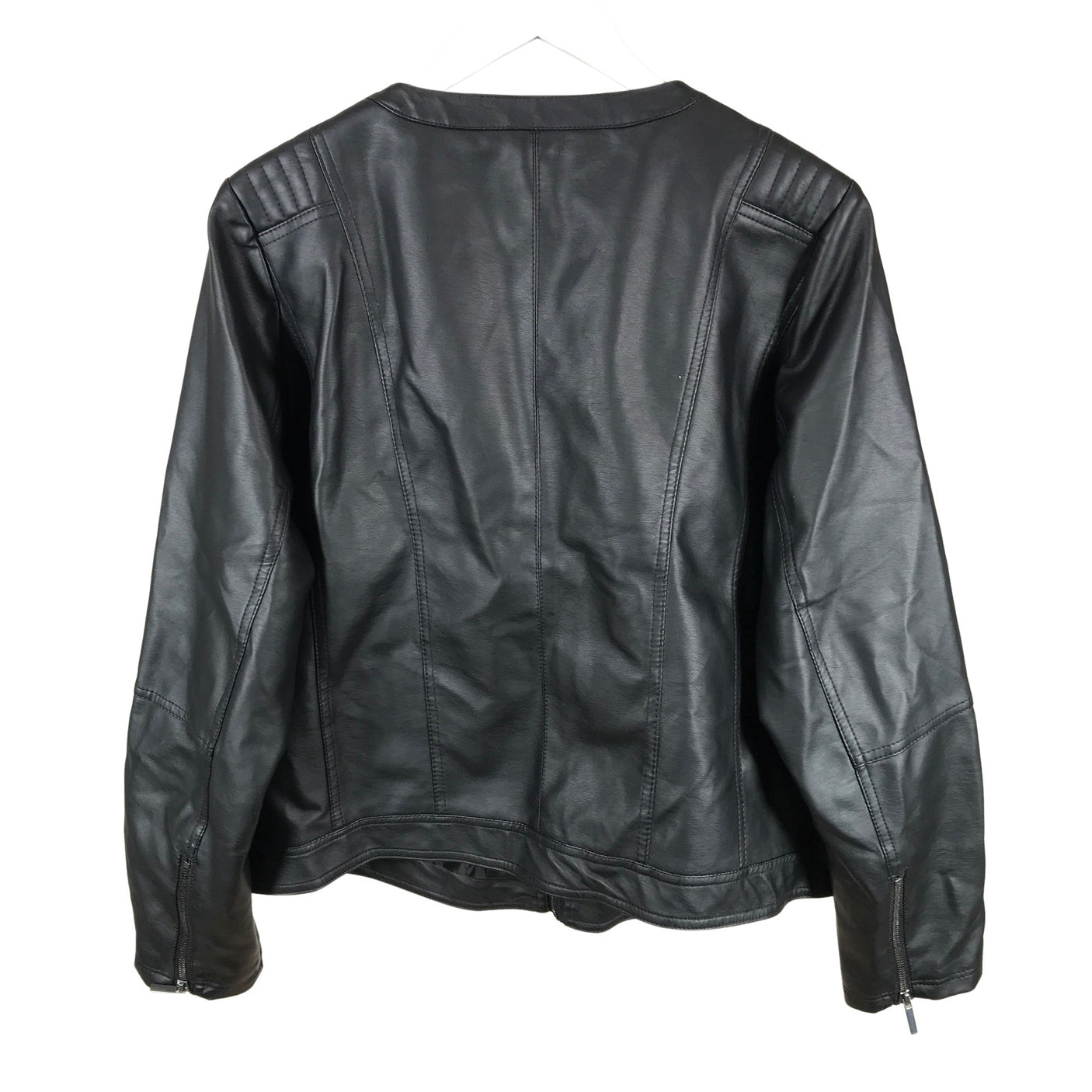 Unisex Zizzi - Leather jacket, size 48 - (2)