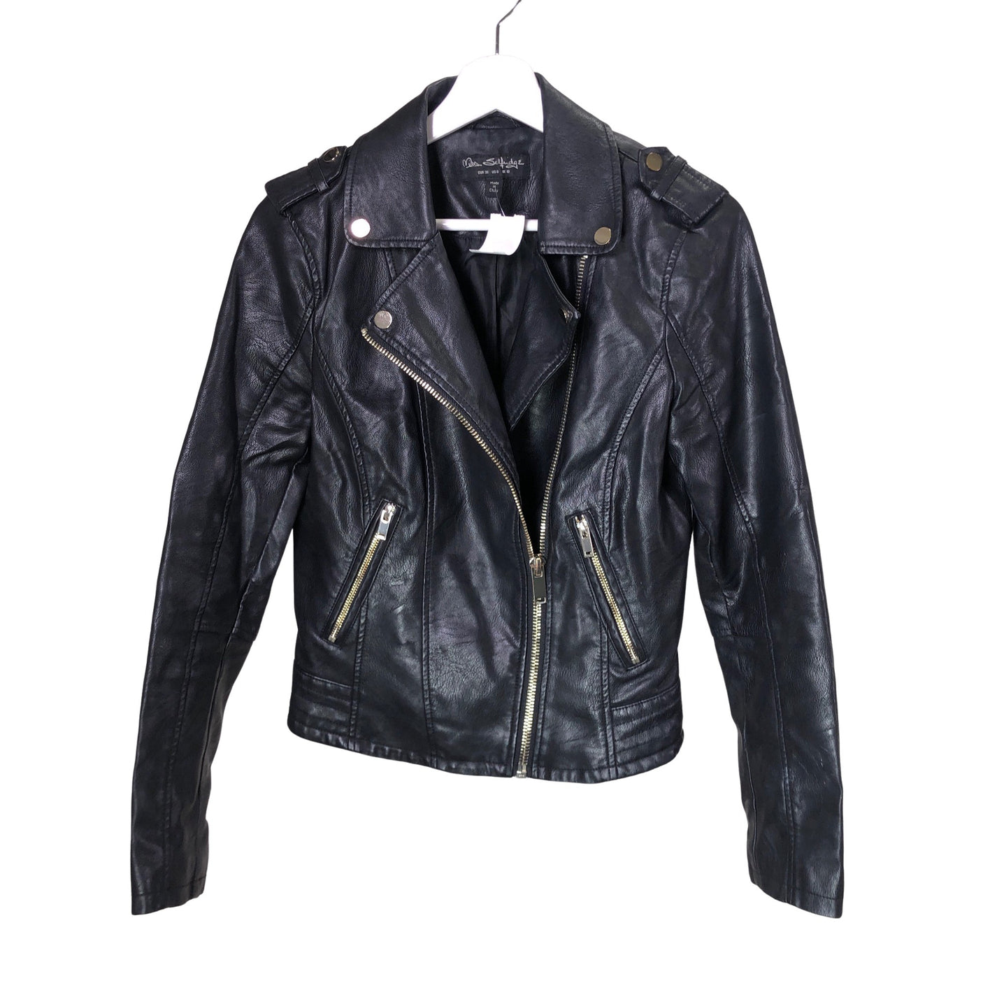 Unisex Miss Selfridge - Nahkatakki, koko 38 - (1)