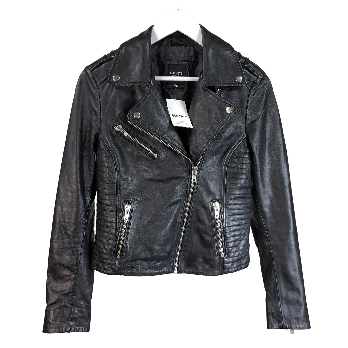 Unisex Barneys - Nahkatakki, koko 38 - (1)