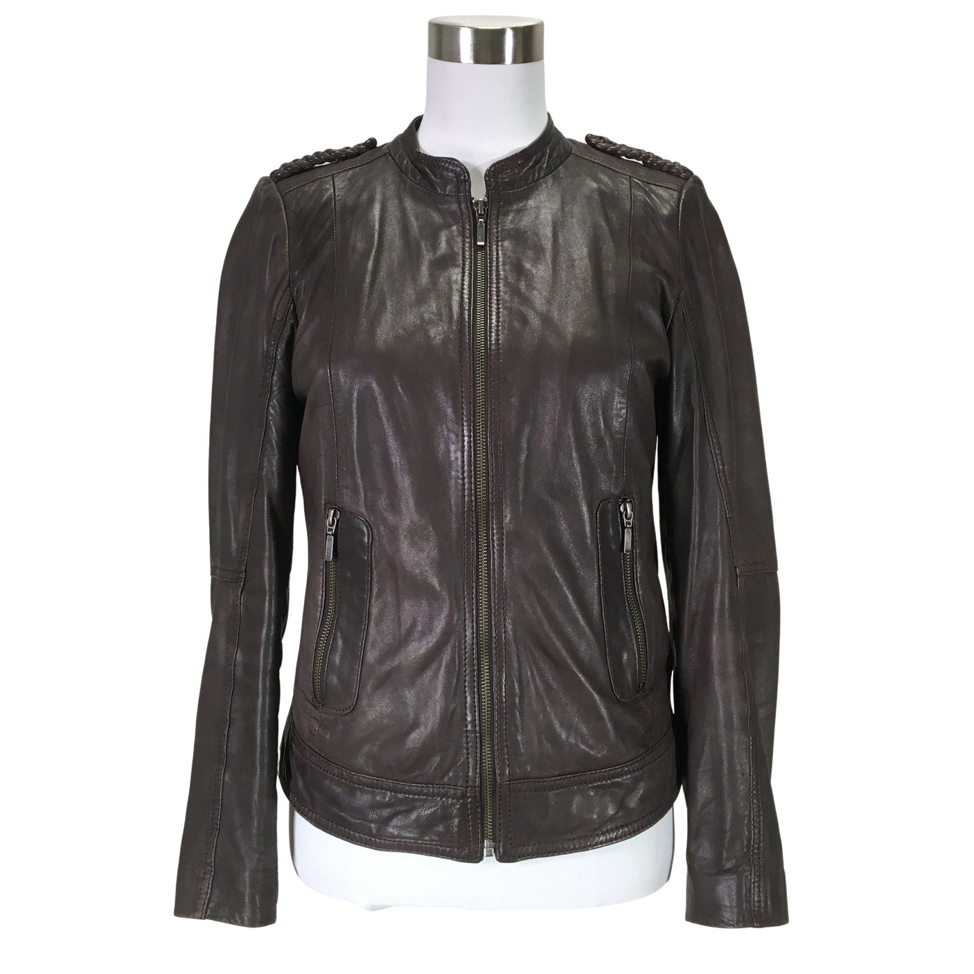 Unisex Caroll - Nahkatakki, koko 38 - (1)