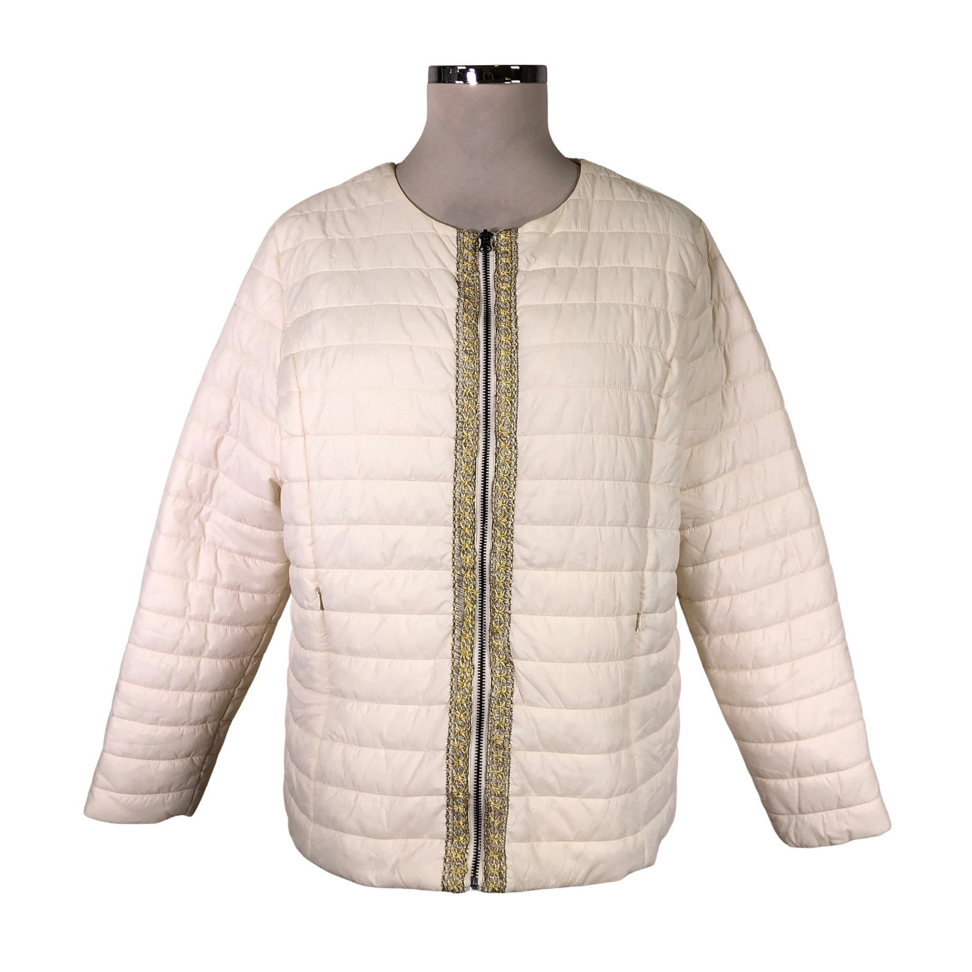 Unisex Cream - Kevyttoppatakki, koko 46 - (1)