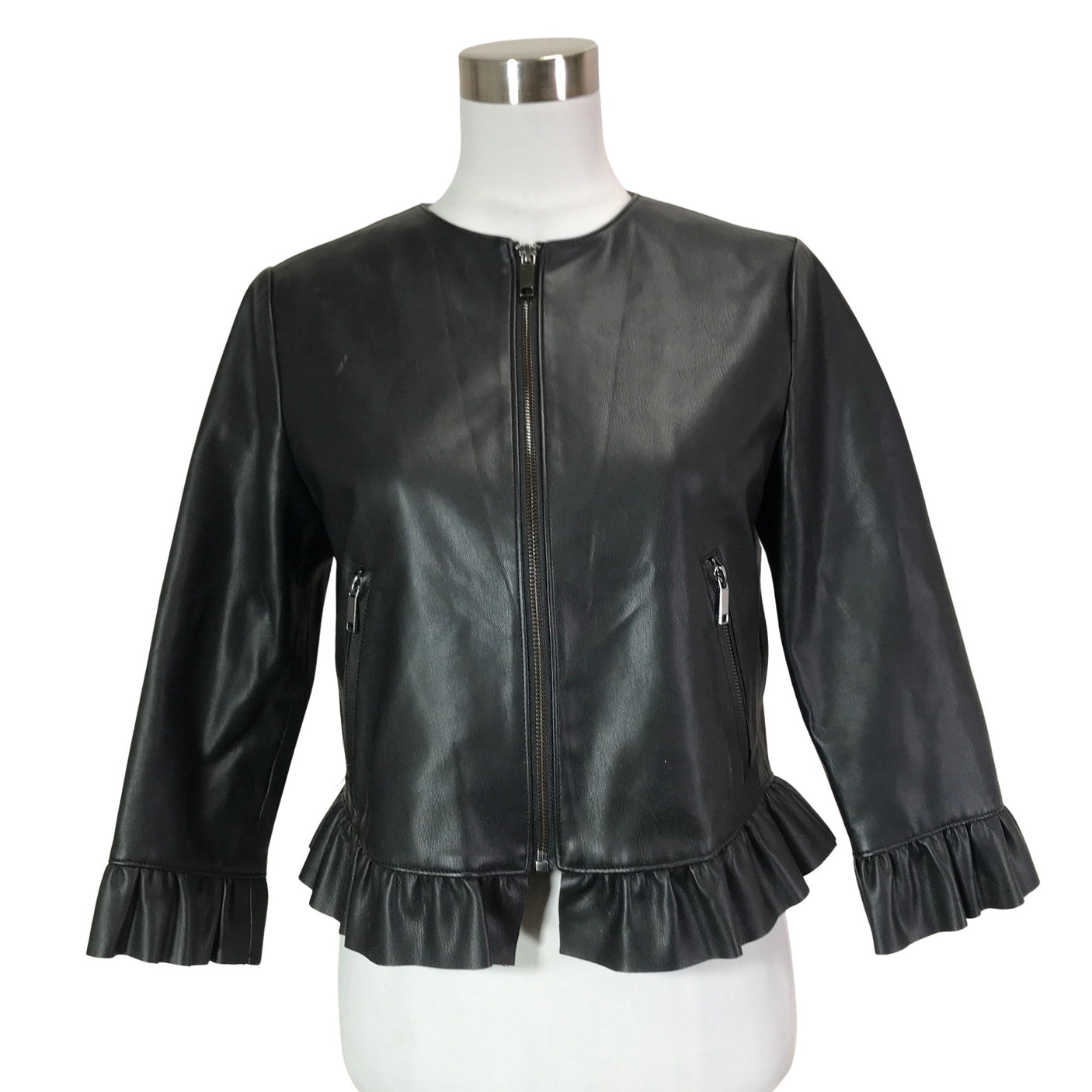 Unisex Zara - Nahkatakki, koko 40 - (1)