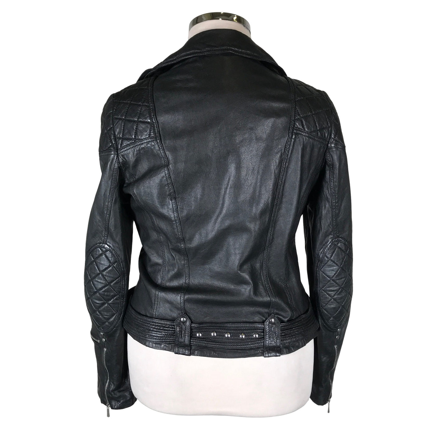 Unisex Karen Millen - Nahkatakki, koko 44 - (2)