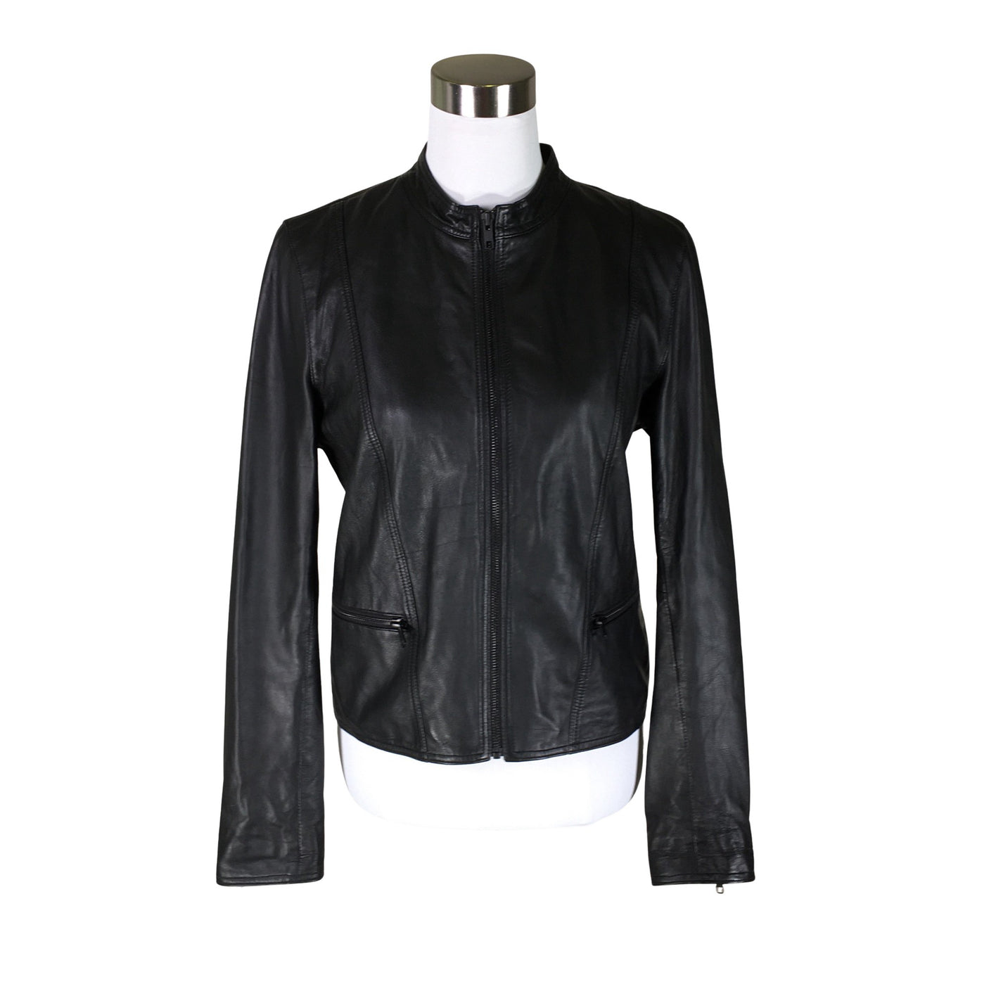 Unisex Selected - Nahkatakki, koko 38 - (1)