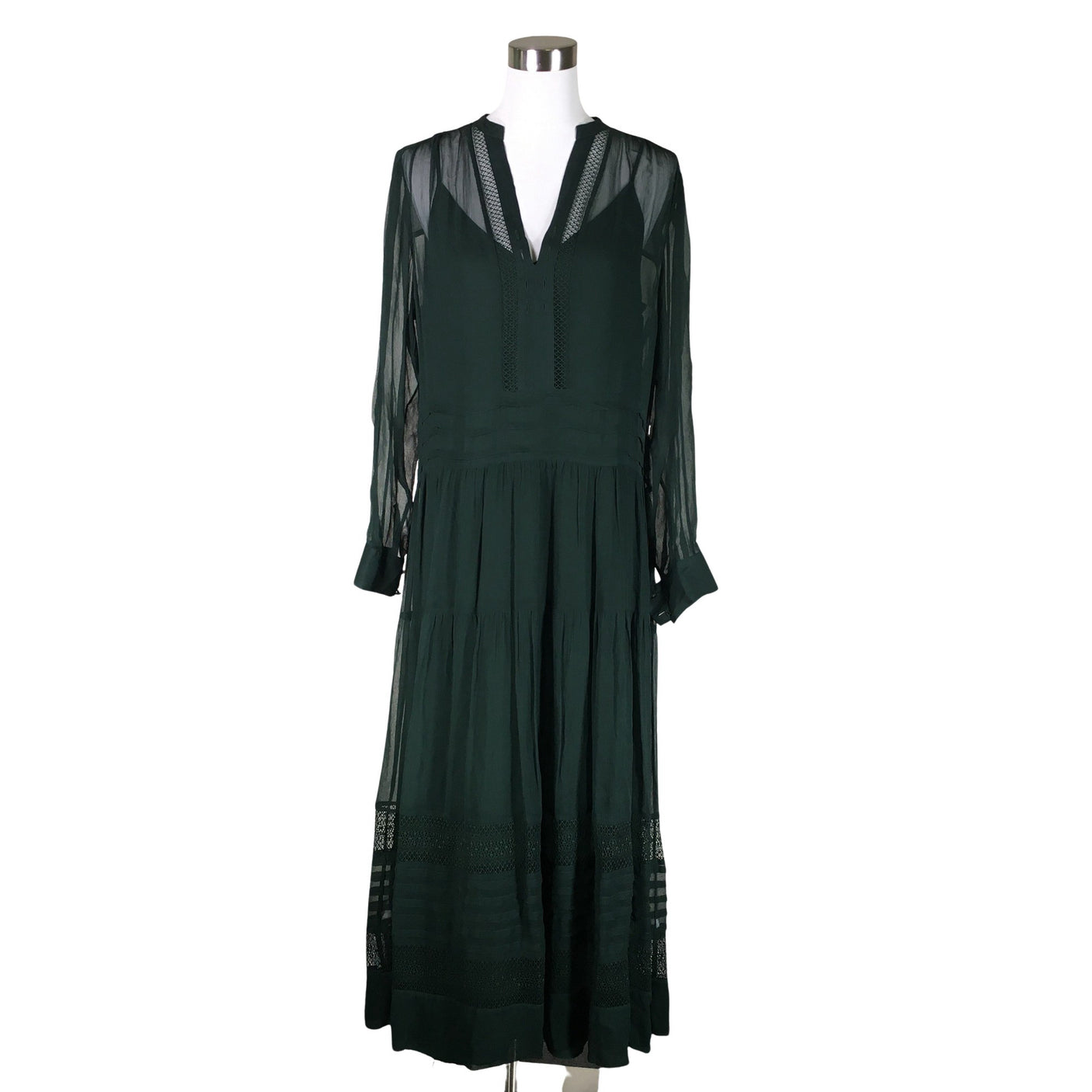 Unisex Massimo Dutti - Sifonkimekko, koko 40 - (1)