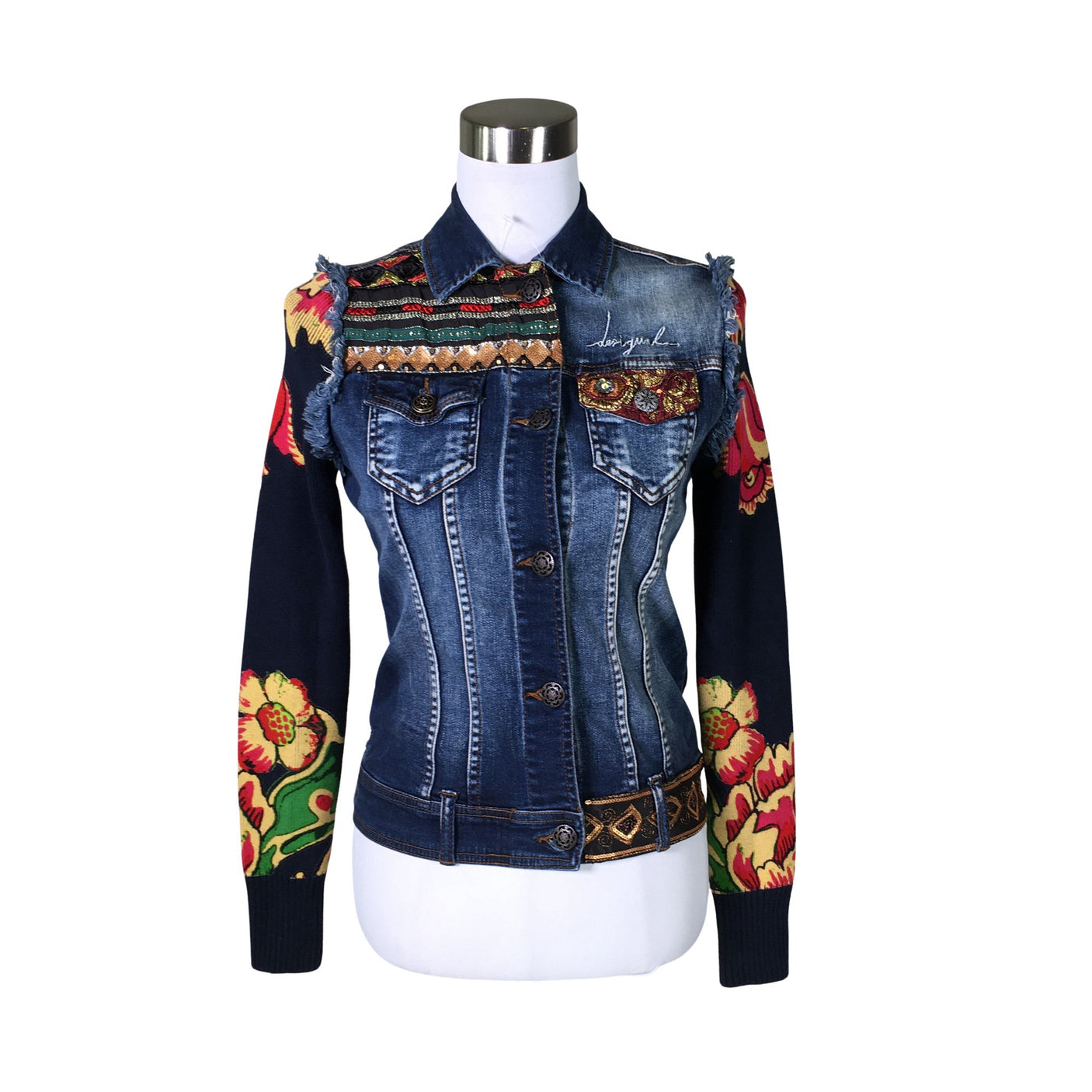 Unisex Desigual - Farkkutakki, koko 34 - (1)