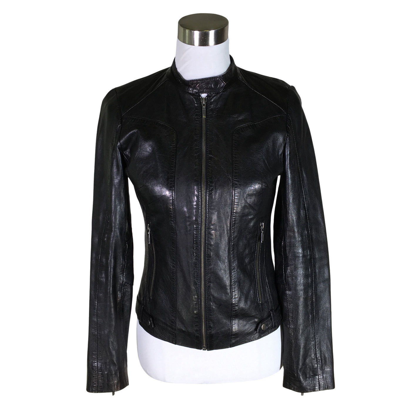 Unisex Naf Naf - Nahkatakki, koko 38 - (1)