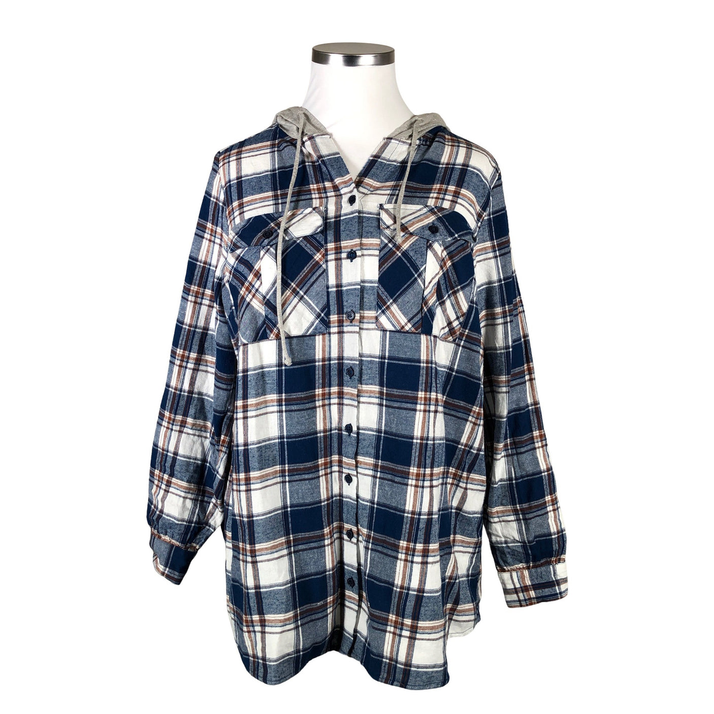 Unisex Zizzi - Flanellipaita, koko 44 - (1)